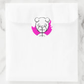 Sticker Rond panda splatz. (Sac)
