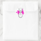 Sticker Rond panda splatz. (Sac)