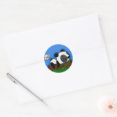Sticker Rond panda tot (Enveloppe)