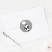 Sticker Rond Panda triste (Enveloppe)