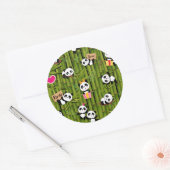 Sticker Rond Panda's Pattern 2 (Enveloppe)