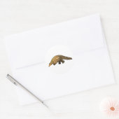 Sticker Rond pangolin (Enveloppe)