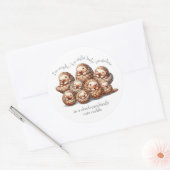 Sticker Rond Pangolins adorables pour 8 Pangolins mignons (Enveloppe)