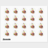 Sticker Rond Panier (Feuille)
