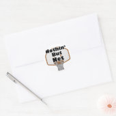 Sticker Rond panier de basketball rien que le filet (Enveloppe)