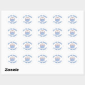 Sticker Rond Panier de biscuits (Hockey) (Feuille)