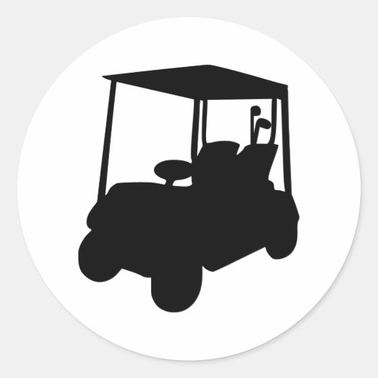 Sticker Rond Panier de golf (Devant)