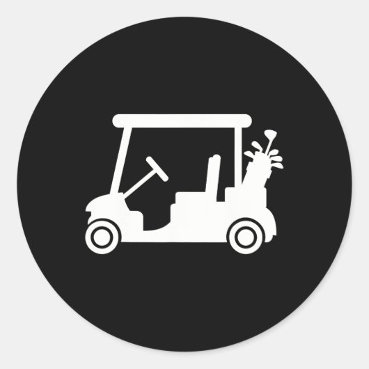 Sticker Rond Panier de golf (Devant)