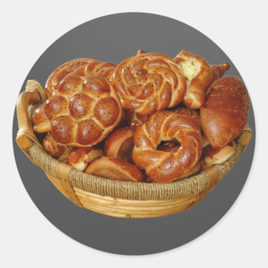 Sticker Rond Panier de pain (Devant)