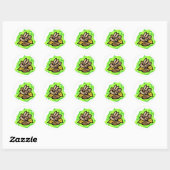 Sticker Rond Panier de pain (Feuille)