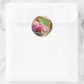 Sticker Rond panier de tricot (Sac)
