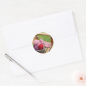 Sticker Rond panier de tricot (Enveloppe)