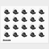 Sticker Rond Panier de vampire (Feuille)