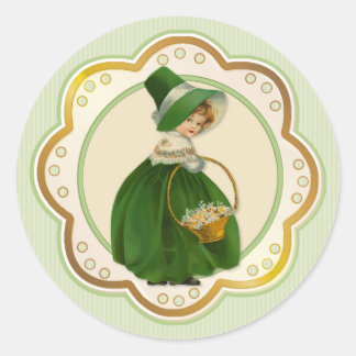 Sticker Rond Panier et colle irlandais
