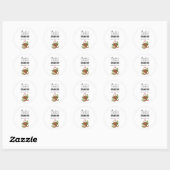 Sticker Rond Panier mignonne plein de fraises Bougie (Feuille)