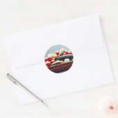 Sticker Rond Panier végétal (Enveloppe)