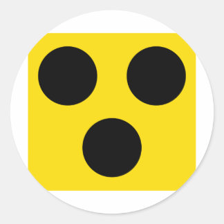 Sticker Rond panneau aveugle