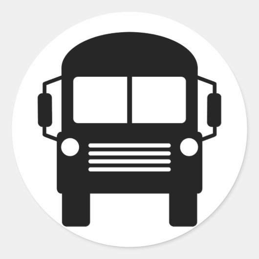 Sticker Rond panneau d'autobus scolaire (Devant)