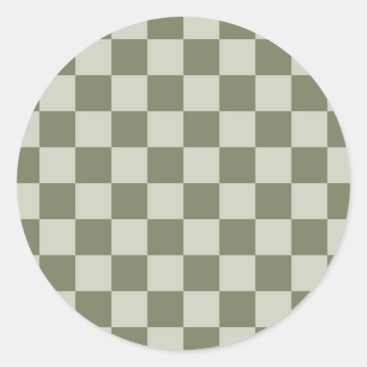 Sticker Rond Panneau de configuration Sage Green (Devant)