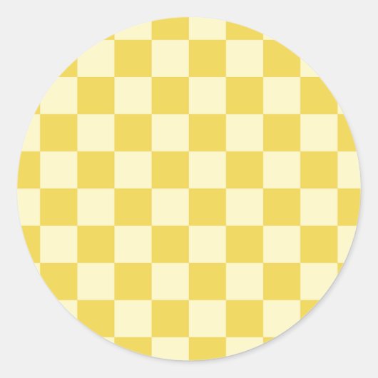 Sticker Rond Panneau de contrôle jaune beurre (Devant)