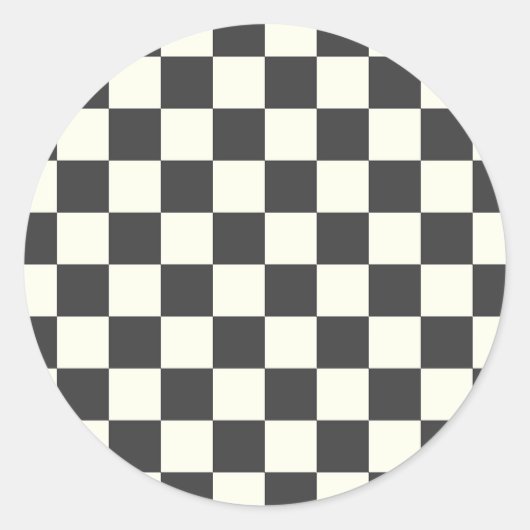 Sticker Rond Panneau de contrôle noir et blanc désactivé (Devant)