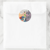 Sticker Rond Panneau de dessin Superman - Lois sujet aux accide (Sac)