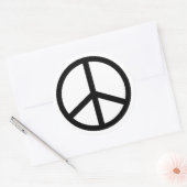 Sticker Rond Panneau de paix (Enveloppe)