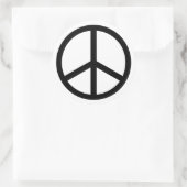 Sticker Rond Panneau de paix (Sac)