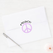 Sticker Rond Panneau de paix (Enveloppe)