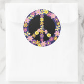 Sticker Rond Panneau de paix (Sac)