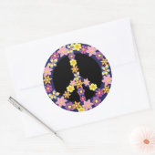 Sticker Rond Panneau de paix (Enveloppe)