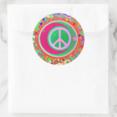 Sticker Rond Panneau de Paix, Lune, Étoiles & Tout (Sac)