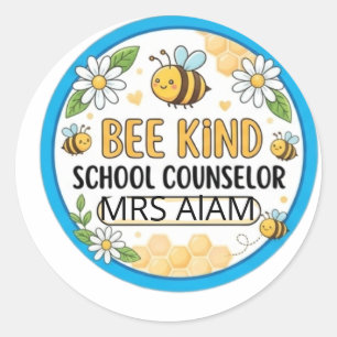 Sticker Rond Panneau de porte modifiable Conseiller scolaire de