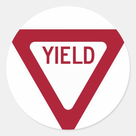 Sticker Rond Panneau de rendement (Devant)