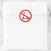 Sticker Rond Panneau Interdiction Trottinettes Électriques – Tr (Sac)