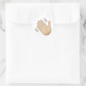 Sticker Rond Panneau main - Emoji (Sac)
