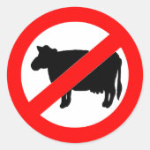 Sticker Rond Panneau Pas de Boeuf (Devant)