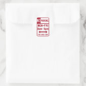 Sticker Rond Panneau routier M-F 8-5 (Sac)
