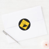 Sticker Rond Panneau routier - Volcan (Enveloppe)