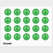 Sticker Rond Panneau vert (Feuille)