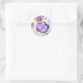 Sticker Rond Panneaux aquarelle (Sac)