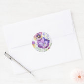 Sticker Rond Panneaux aquarelle (Enveloppe)