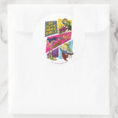 Sticker Rond Panneaux d'action pour filles Super Hero DC (Sac)