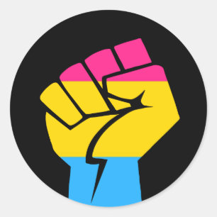 Sticker Rond Pansexuel