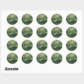 Sticker Rond Pansies (Feuille)