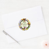 Sticker Rond Pansy Design Anniversaire pour Nana (Enveloppe)