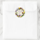 Sticker Rond Pansy Design pense à vous (Sac)