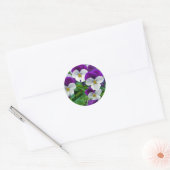 Sticker Rond Pansy Purple (Enveloppe)