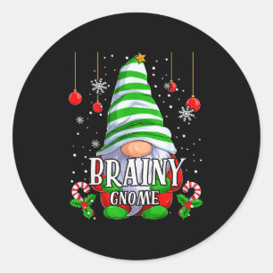 Sticker Rond Pantalon de Noël assorti pour famille avec Gnome i