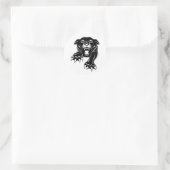 Sticker Rond Panthère noire (Sac)